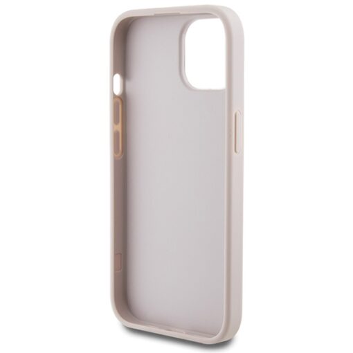 Guess case for iPhone 15 6,1" GUHCP15SG4GFPI pink HC PU 4G Metal Logo - Image 7