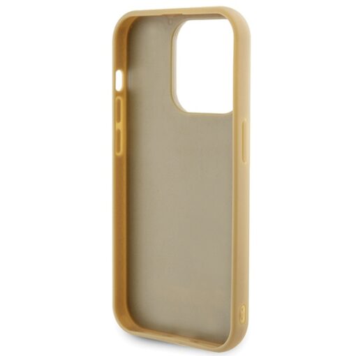 Guess case for iPhone 15 Pro 6,1" GUHCP15LPMSDGSD gold HC PU Disco Script Metal - Image 7