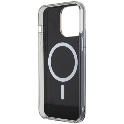 Guess case for iPhone 15 Pro 6,1" GUHMP15LHITSK black HC IML Magsafe Iridescent - Image 7