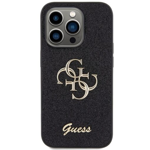 Guess case for iPhone 15 Pro 6,1" GUHCP15LHG4SGK black HC Fixed Glitter Big 4G - Image 3