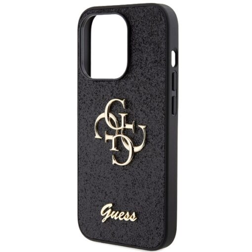 Guess case for iPhone 15 Pro 6,1" GUHCP15LHG4SGK black HC Fixed Glitter Big 4G - Image 6