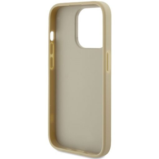 Guess case for iPhone 15 Pro 6,1" GUHCP15LHG4SGD gold HC Fixed Glitter Big 4G - Image 7
