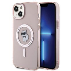 Karl Lagerfeld case for iPhone 15 Plus 6,7" KLHMP15MHFCCNOP pink HC Magsafe IML C