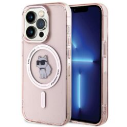 Karl Lagerfeld case for iPhone 15 Pro Max 6,7" KLHMP15XHFCCNOP pink HC Magsafe IML C
