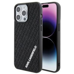 Karl Lagerfeld case for iPhone 15 Pro Max 6,7" KLHCP15X3DMKRLK black HC 3D Multi Logo