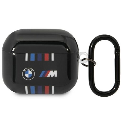 BMW case for AirPods 3 BMA322SWTK black TPU Multiple Colored Lines