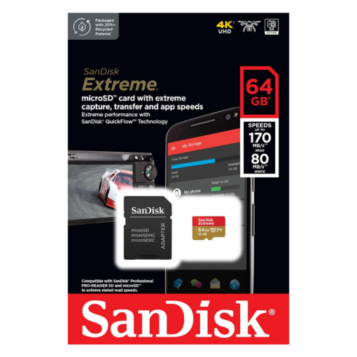 SanDisk memory card microSD UHS-I 64GB SDSQXAH-064G-GN6MA - Image 2