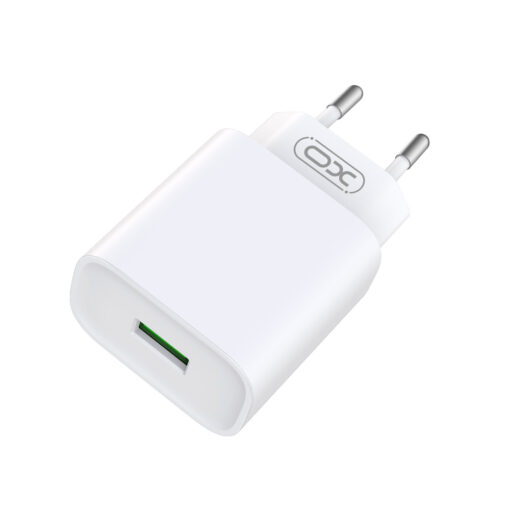 XO wall charger CE02D QC 3.0 18W 1x USB white + USB-C cable - Image 2