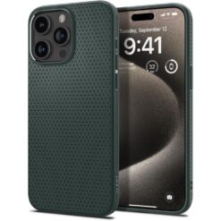 Spigen Liquid Air case for iPhone 15 Pro Max 6,7" abyss green