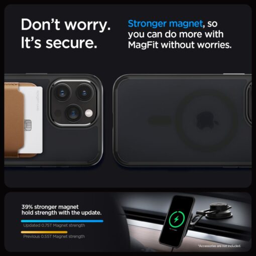 Spigen Ultra Hybrid Magsafe case for iPhone 15 Pro Max 6,7" frost black - Image 10