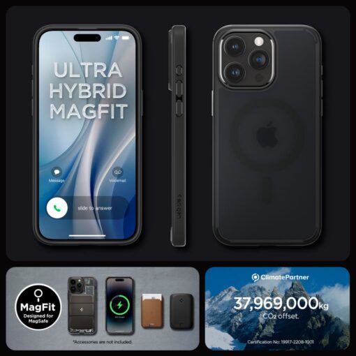 Spigen Ultra Hybrid Magsafe case for iPhone 15 Pro Max 6,7" frost black - Image 12