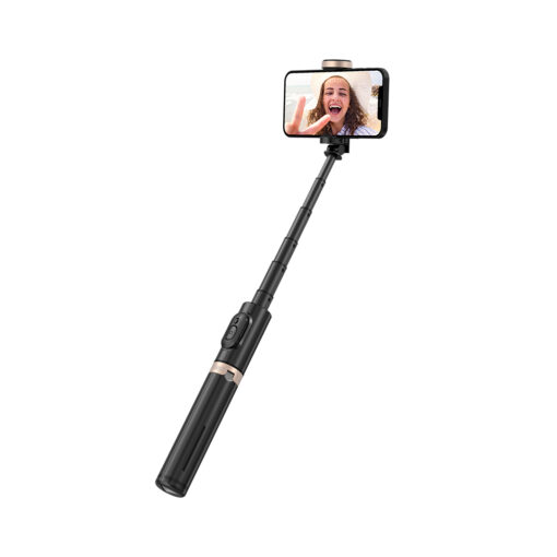 XO selfie stick Bluetooth tripod SS14 black 72cm - Image 4