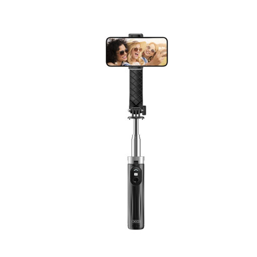 XO selfie stick Bluetooth tripod SS11 black 100cm - Image 2