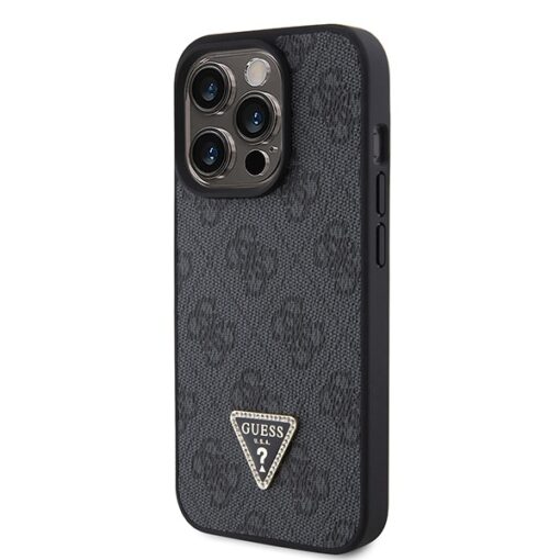 Guess case for iPhone 15 Pro Max 6,7" UHCP15XP4TDSCPK black hardcase Crossbody 4G Metal Logo - Image 2