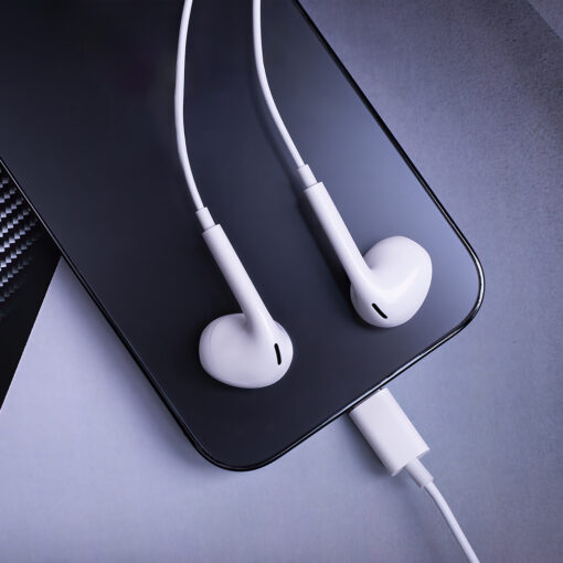 Maxlife wired earphones MXEP-04 USB-C white - Image 2