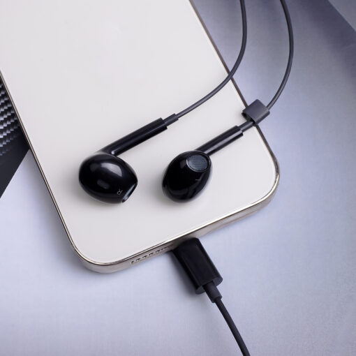 Maxlife wired earphones MXEP-04 USB-C black - Image 2