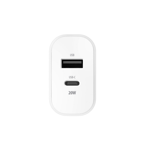 Forever TC-01-20AC PD QC charger 1x USB-C 1x USB 20W white - Image 5