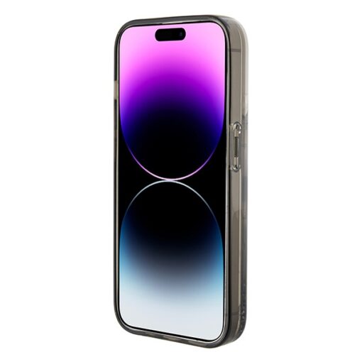 Karl Lagerfeld case for iPhone 15 6,1" KLHCP15SLKKNSK transparentna hardcase Liquid Glitter Ikonik - Image 5