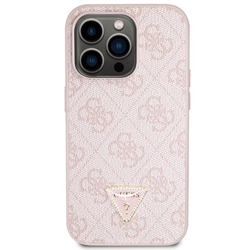 Guess case for iPhone 15 Pro 6,1" GUHCP15LP4TDSCPP pink hardcase Crossbody 4G Metal Logo - Image 3