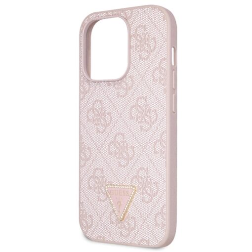 Guess case for iPhone 15 Pro 6,1" GUHCP15LP4TDSCPP pink hardcase Crossbody 4G Metal Logo - Image 7