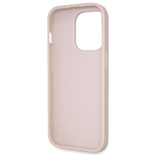 Guess case for iPhone 15 Pro 6,1" GUHCP15LP4TDSCPP pink hardcase Crossbody 4G Metal Logo - Image 8