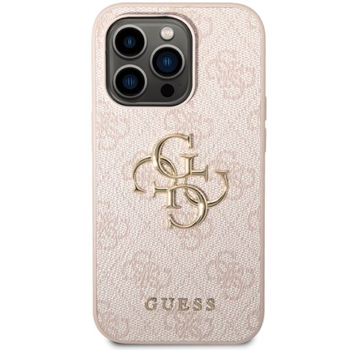 Guess case for iPhone 15 Pro Max 6,7" GUHCP15X4GMGPI pink hardcase 4G Big Metal Logo - Image 3