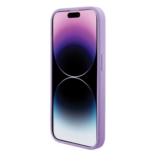 Guess case for iPhone 15 Pro 6,1" GUHMP15LPSAHMCU purple hardcase Saffiano MagSafe - Image 5