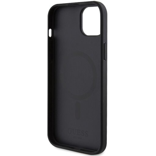 Guess case for iPhone 15 6,1" GUHMP15SPSAHMCK black hardcase Saffiano MagSafe - Image 7