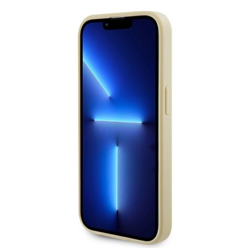 Guess case for iPhone 15 Pro Max 6,7" GUHMP15XPSAHMCB gold hardcase Saffiano MagSafe - Image 5