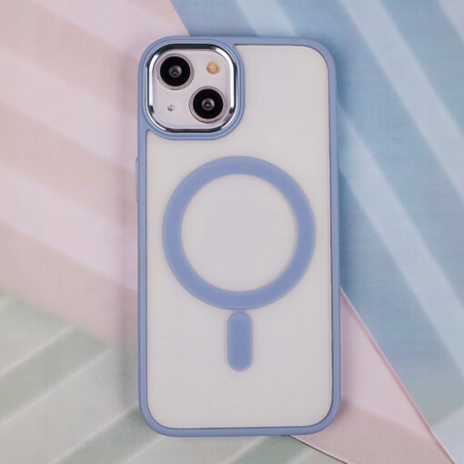 Satin Clear Mag case for iPhone 11 blue - Image 4