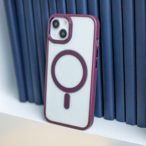 Satin Clear Mag case for iPhone 16 Plus 6,7" purple - Image 4