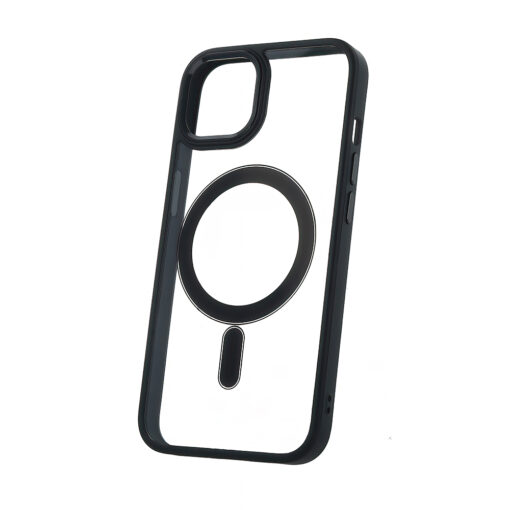 Satin Clear Mag case for iPhone 14 6,1" black