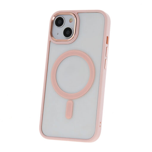 Satin Clear Mag case for iPhone 15 6,1" pink - Image 2