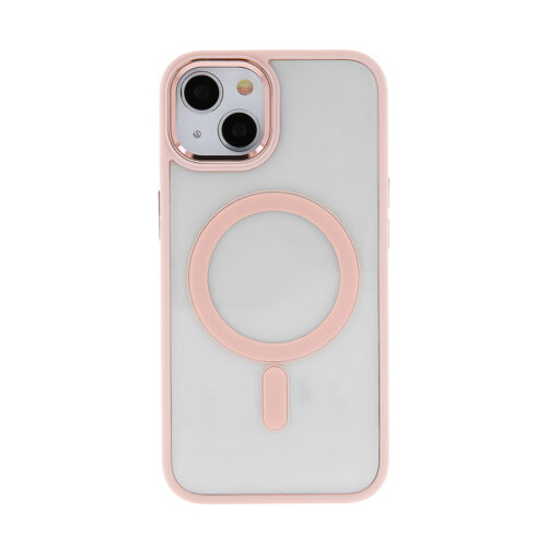 Satin Clear Mag case for iPhone 15 6,1" pink - Image 3