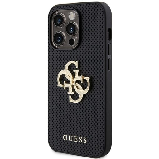 Guess case for iPhone 15 Pro Max 6,7" GUHCP15XPSP4LGK black HC PERFORATED PU 4G GLITTER - Image 2