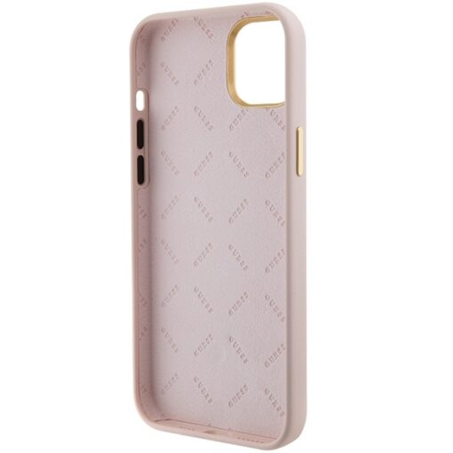 Guess case for iPhone 15 6,1" GUHCP15SM4DGPP pink HC SILICONE LOGO STRASS 4G - Image 6