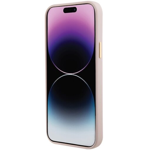 Guess case for iPhone 15 6,1" GUHCP15SM4DGPP pink HC SILICONE LOGO STRASS 4G - Image 7