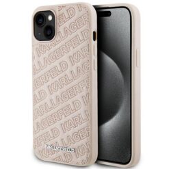 Karl Lagerfeld case for iPhone 15 Plus 6,7" pink KLHCP15MPQKPMP HC QUILTED K PATTERN