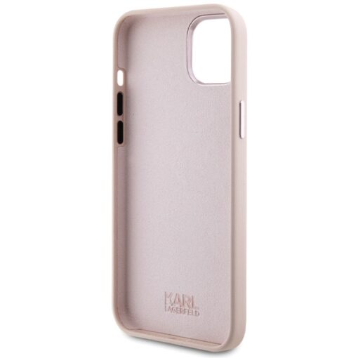 Karl Lagerfeld case for iPhone 15 Plus 6,7" KLHCP15MSMHCNPP pink HC SILICONE C METAL PIN - Image 7