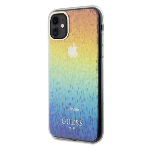 Guess case for iPhone 11 GUHCN61HDECMI HC IML Faceted Mirror Disco Iridescent - Image 2