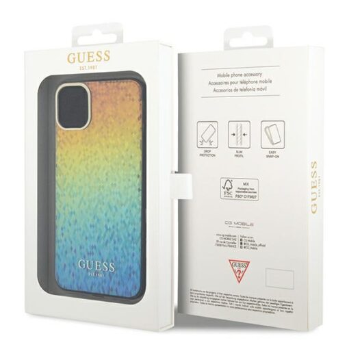 Guess case for iPhone 11 GUHCN61HDECMI HC IML Faceted Mirror Disco Iridescent - Image 8