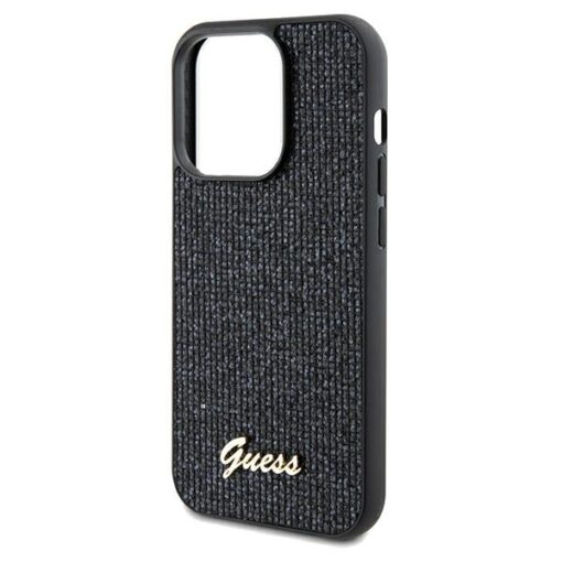 Guess case for iPhone 13 Pro 6,1" GUHCP13LPMSDGSK black HC PU DISCO SCRIPT METAL - Image 6