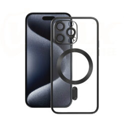 Vmax Electroplating Mag TPU case for iPhone 15 Pro Max 6,7" black