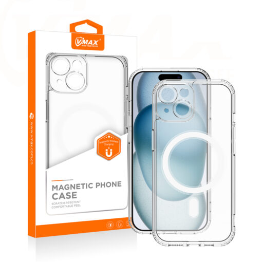 Vmax Acrylic Anti-drop Mag case for iPhone 12 6,1" transparent - Image 2