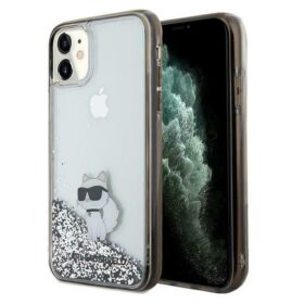 Karl Lagerfeld case for iPhone 11 KLHCN61LKCNSK transparent HC LIQ. GLITTER C