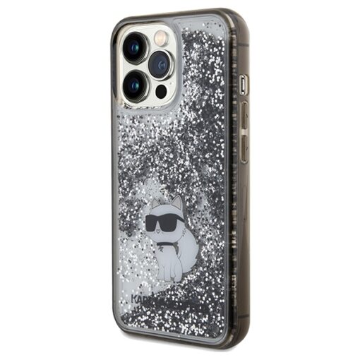 Karl Lagerfeld case for iPhone 13 Pro 6,1" KLHCP13LLKCNSK transparent HC LIQ. GLITTER C - Image 2