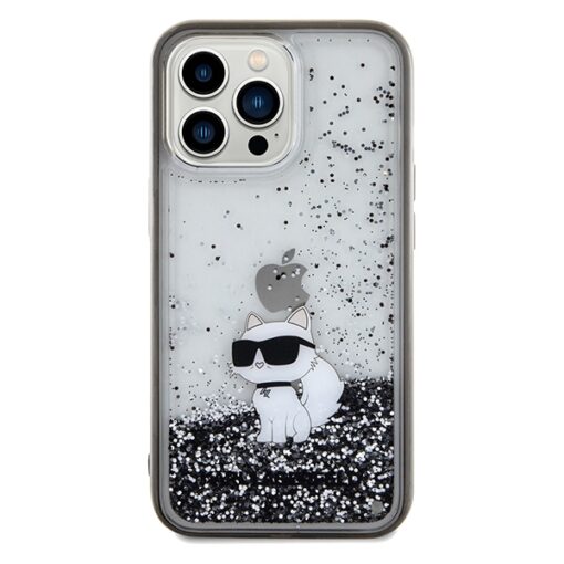 Karl Lagerfeld case for iPhone 13 Pro 6,1" KLHCP13LLKCNSK transparent HC LIQ. GLITTER C - Image 3