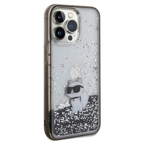Karl Lagerfeld case for iPhone 13 Pro 6,1" KLHCP13LLKCNSK transparent HC LIQ. GLITTER C - Image 4