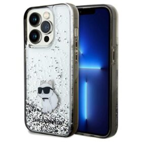 Karl Lagerfeld case for iPhone 14 Pro Max 6,7" KLHCP14XLKCNSK transparent HC LIQ. GLITTER C