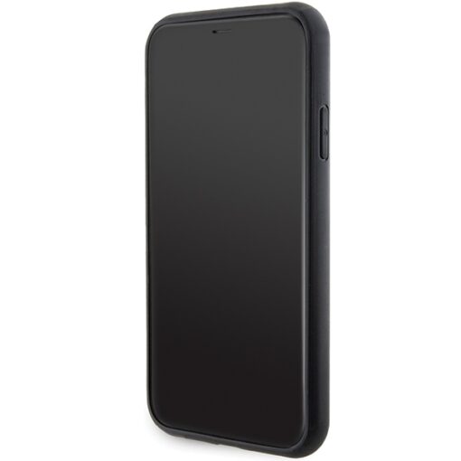 Karl Lagerfeld case for iPhone 11 KLHCN61GSAKCPK black HC GRIPSTAND SAFFIANO KC PINS - Image 5